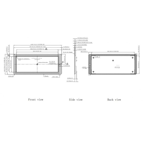 12.3 inch Self Capacitance Touch Screen