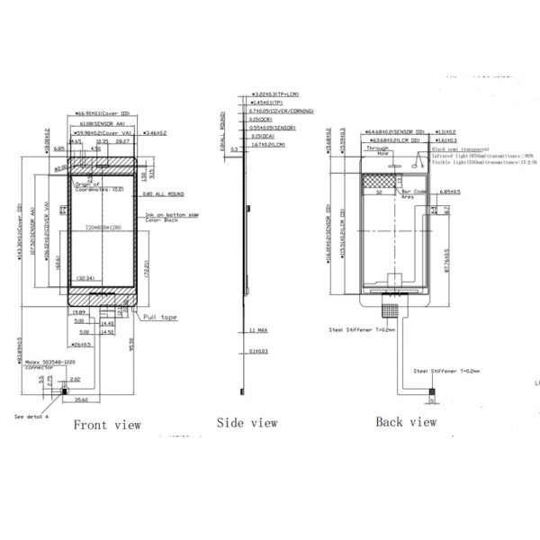 4.8 inch Pcap Touch Screen Manufacturers